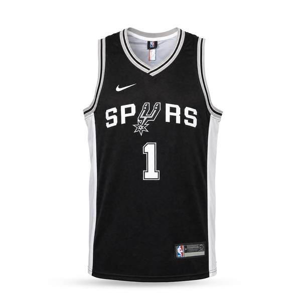 San Antonio Spurs Męska Koszulka Koszykarska, Wembanyama. Czarna
