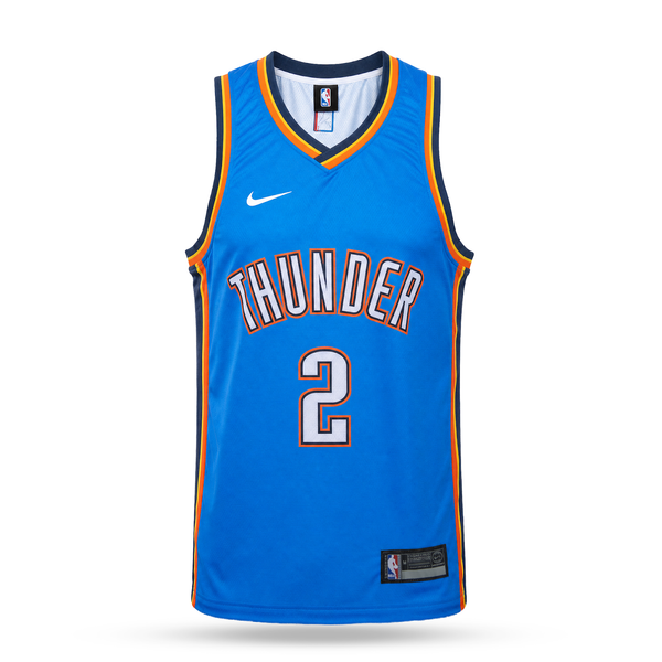Oklahoma City Thunder Męska Koszulka Koszykarska, Alexander. Niebieska