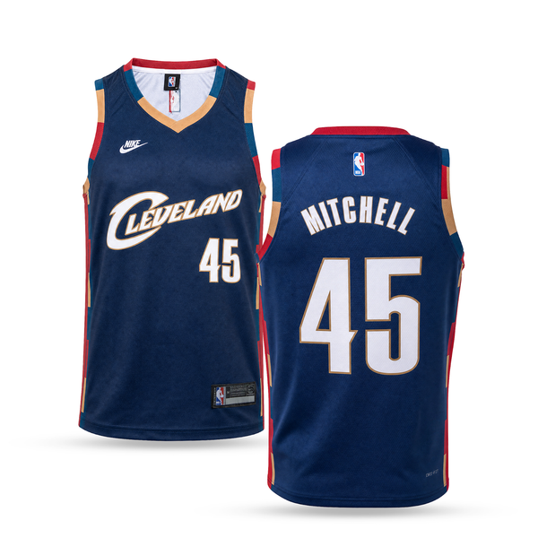 Cleveland Cavaliers Męska Koszulka Koszykarska, Mitchell. Dark Blue