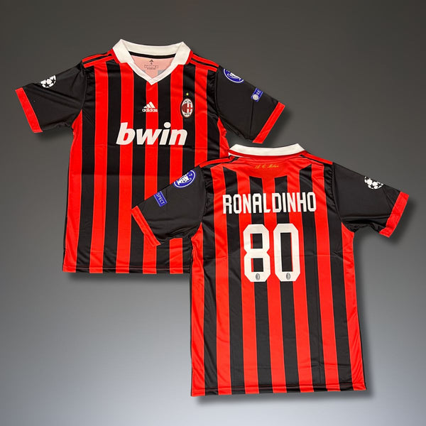 Męska klasyczna koszulka Milan, Ronaldinho. 2009