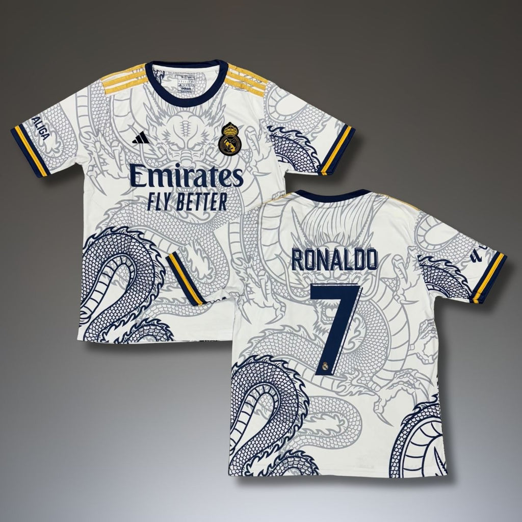 Koszulka męska, biała, Real Madrid, Ronaldo. Wydanie Smoka