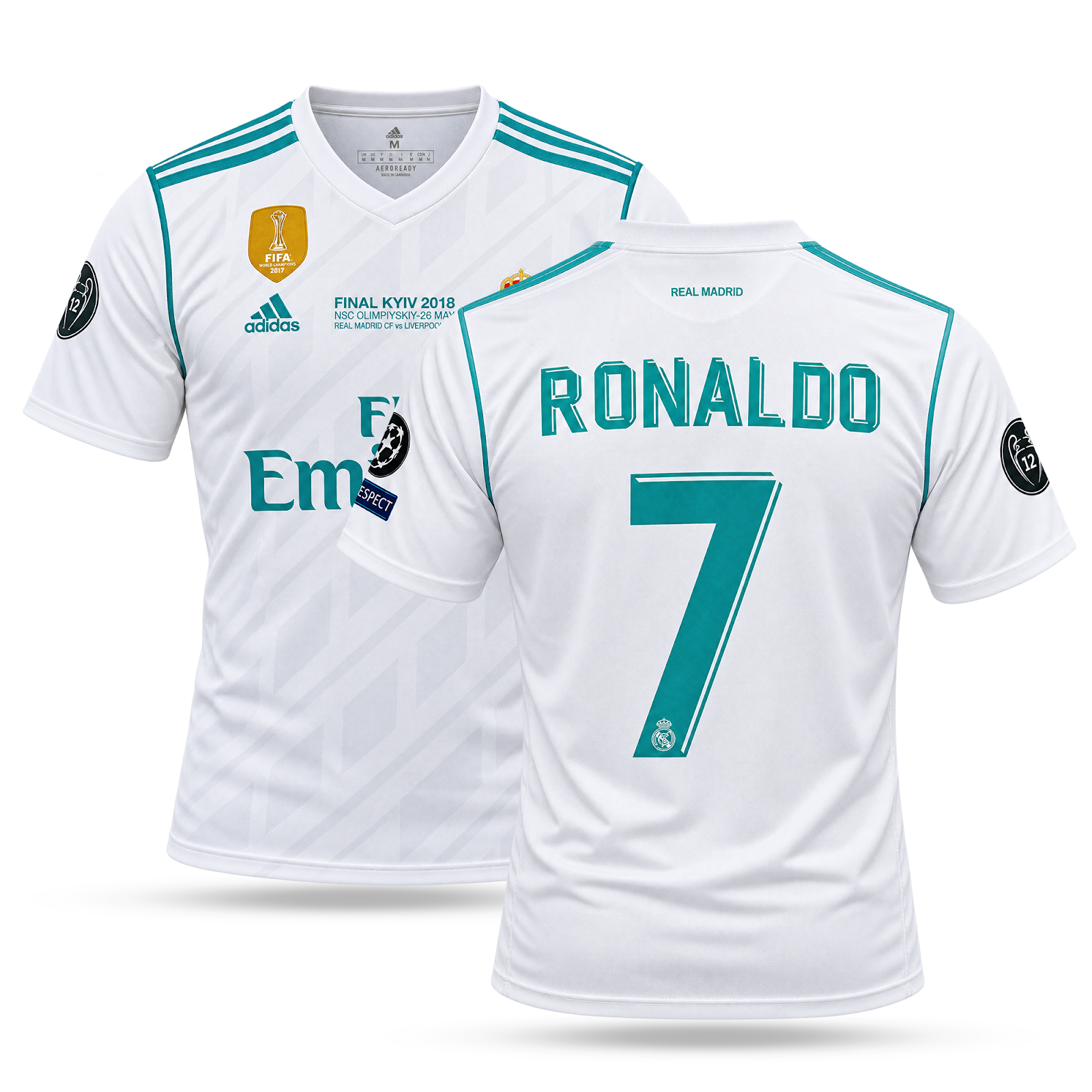 Koszulka męska Real Madrid, Ronaldo. Finał CL 2018