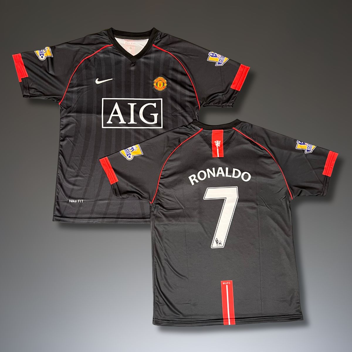 Koszulka wyjazdowa męska Manchester United, Ronaldo. Klasyczna 07/08