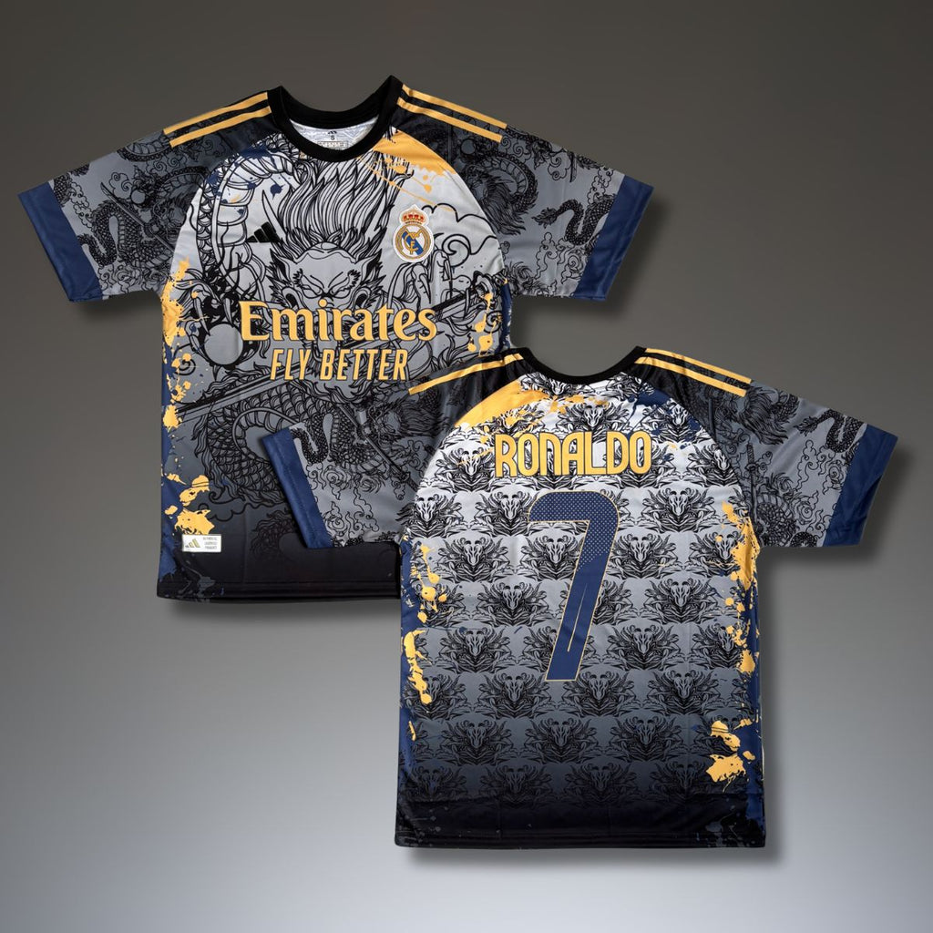 Koszulka męska Real Madrid, niebieska, Ronaldo. Edycja Dragon 2025