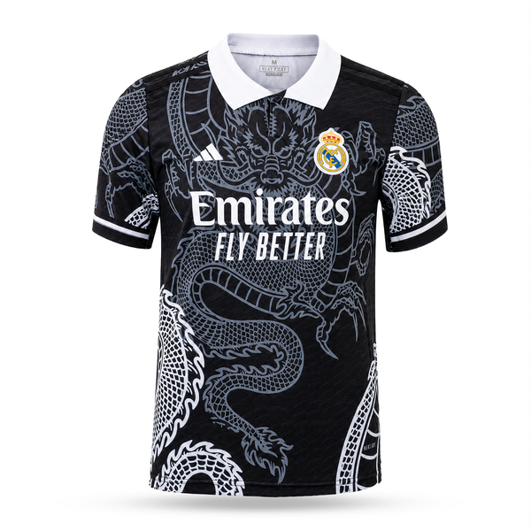 Koszulka męska Real Madrid, Mbappe. Czarny smok edycja 2025