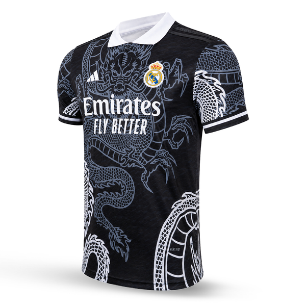 Koszulka męska Real Madrid, Mbappe. Czarny smok edycja 2025
