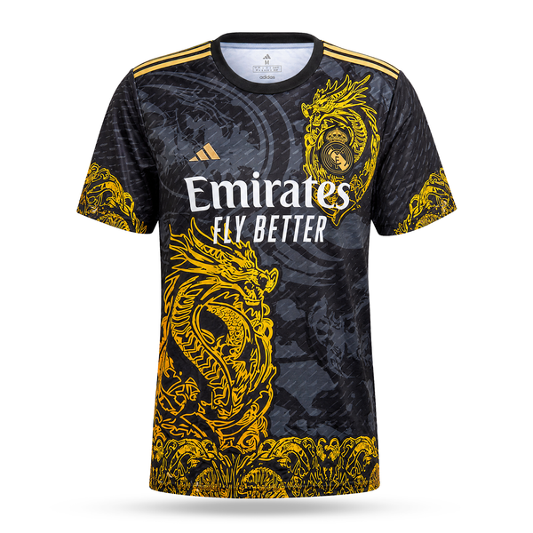 Koszulka męska Real Madrid, Ronaldo. Czarny smok edycja 2025