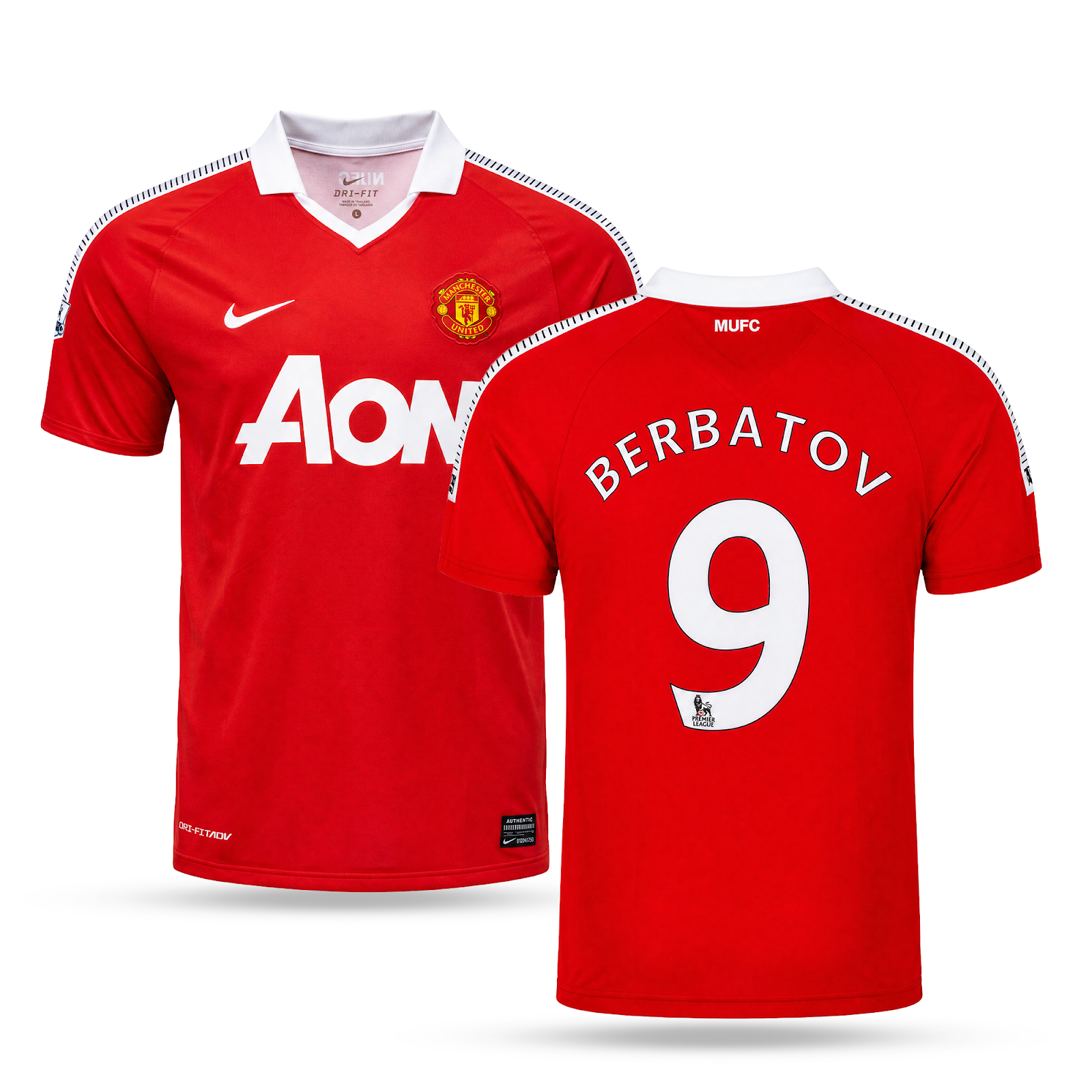 Koszulka męska Manchester United, Berbatov. Classic 10/11