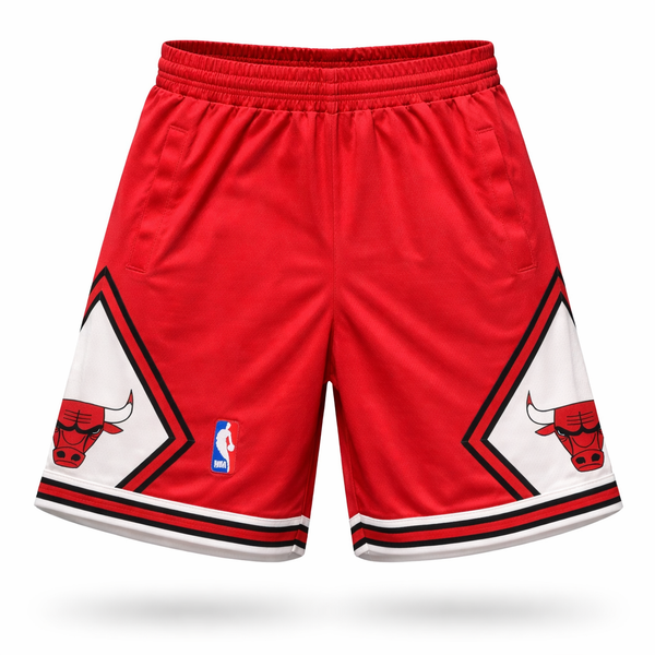 Chicago Bulls Męskie Spodenki. Czerwone