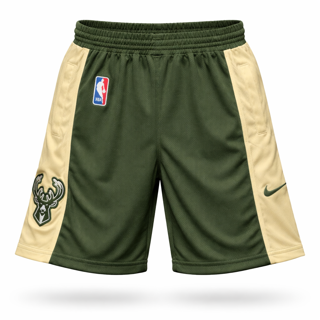 Milwaukee Bucks Męskie Spodenki, Zielone