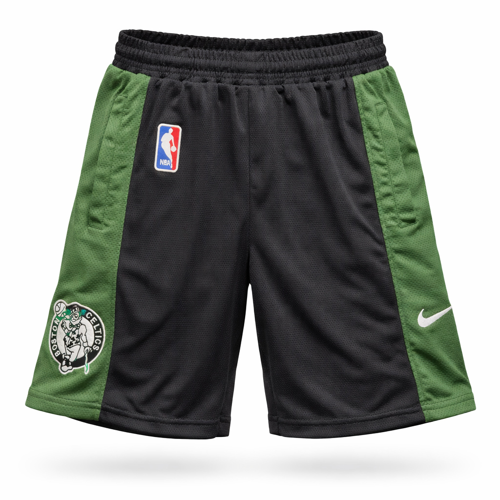 Boston Celtics Męskie Spodenki, Czarno-zielone