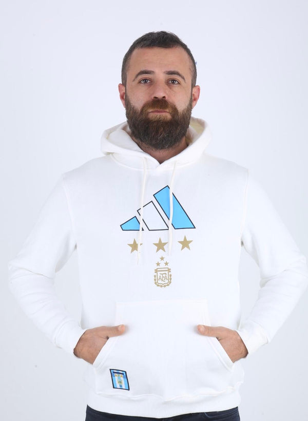 Argentyna Męska Bluza Sportowa, Messi. Biała