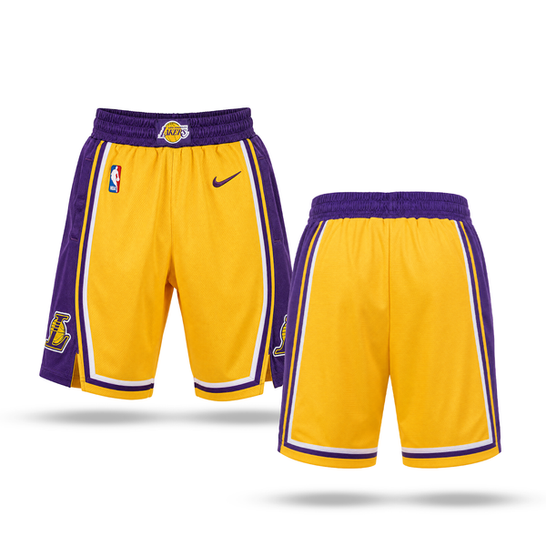 LA Lakers Męskie Klasyczne Spodenki. Żółte