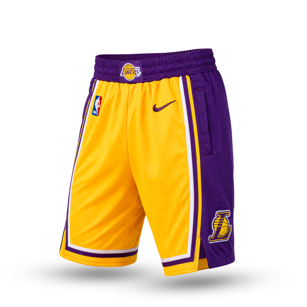 LA Lakers Męskie Klasyczne Spodenki. Żółte