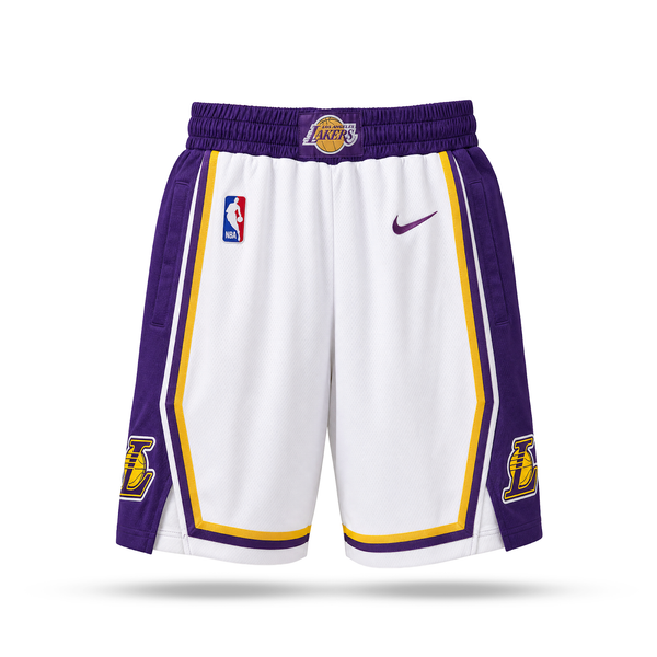 LA Lakers Męskie Klasyczne Spodenki. Białe