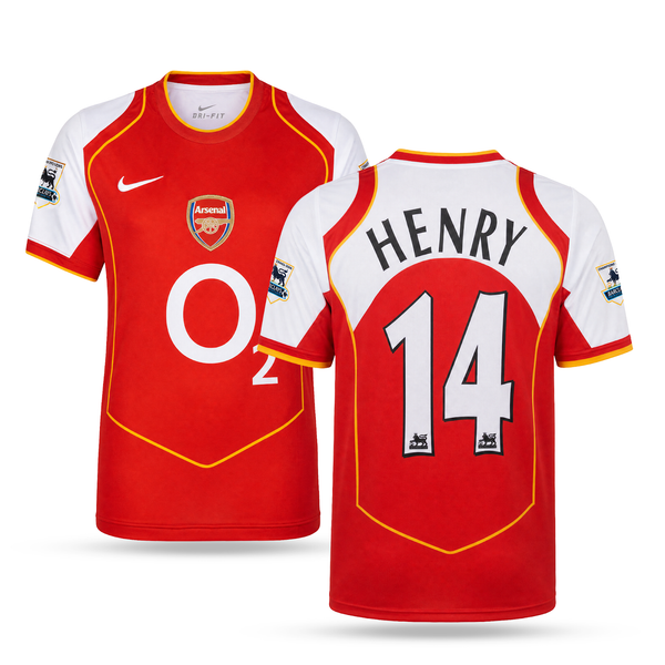 Arsenal Męska Retro Koszulka Piłkarska, Henry