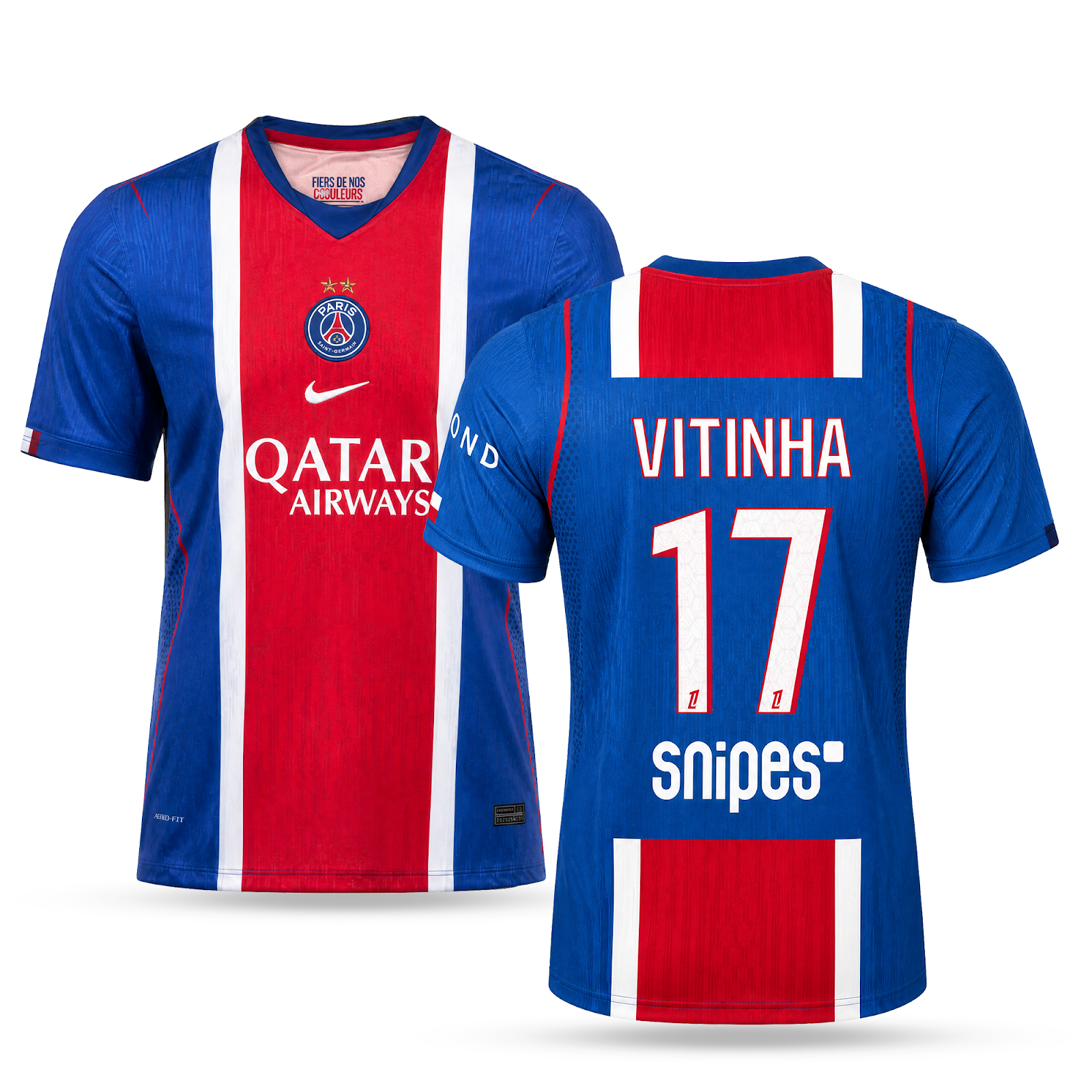 PSG Męska Koszulka Piłkarska, Vitinha. 26/27
