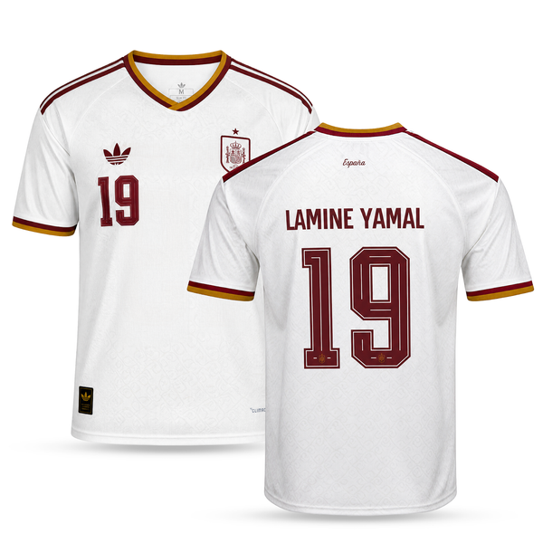 Hiszpania Męska Wyjazdowa Koszulka Piłkarska, Yamal. World Cup 2026