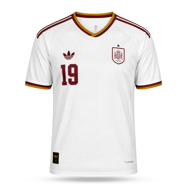 Hiszpania Męska Wyjazdowa Koszulka Piłkarska, Yamal. World Cup 2026