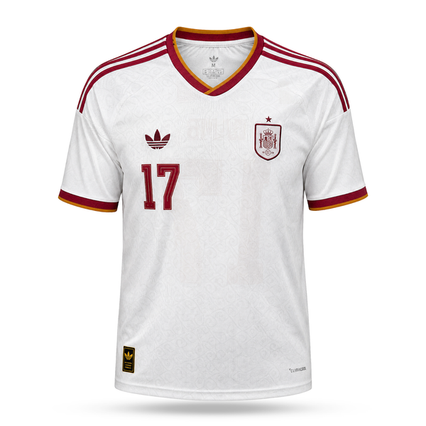 Hiszpania Męska Wyjazdowa Koszulka Piłkarska, Williams. World Cup 2026