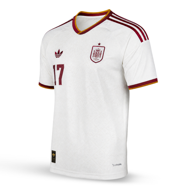 Hiszpania Męska Wyjazdowa Koszulka Piłkarska, Williams. World Cup 2026