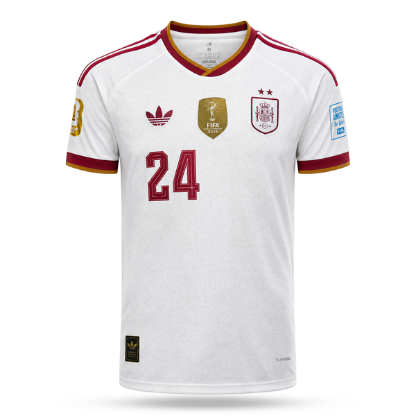 Hiszpania Męska Wyjazdowa Koszulka Piłkarska, Cucurella. World Cup 2026
