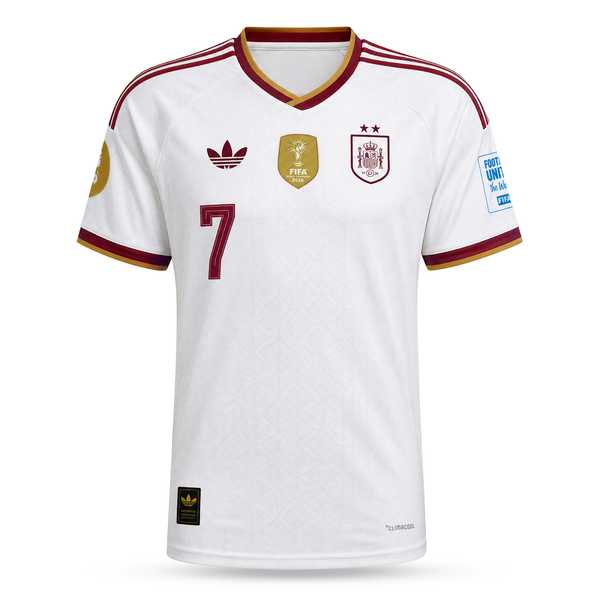 Hiszpania Męska Wyjazdowa Koszulka Piłkarska, Ferran. World Cup 2026