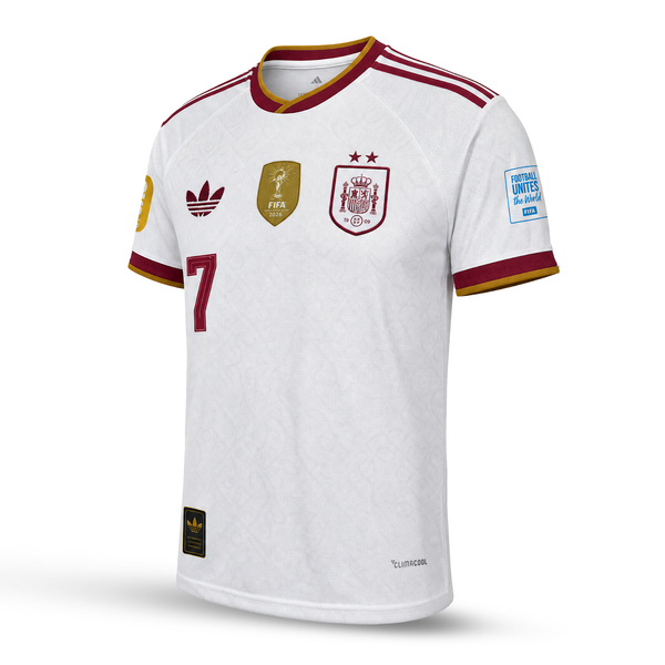 Hiszpania Męska Wyjazdowa Koszulka Piłkarska, Ferran. World Cup 2026