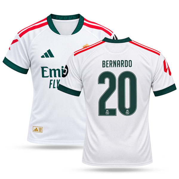Real Madryt Męska Koszulka Piłkarska, Bernardo. 26/27
