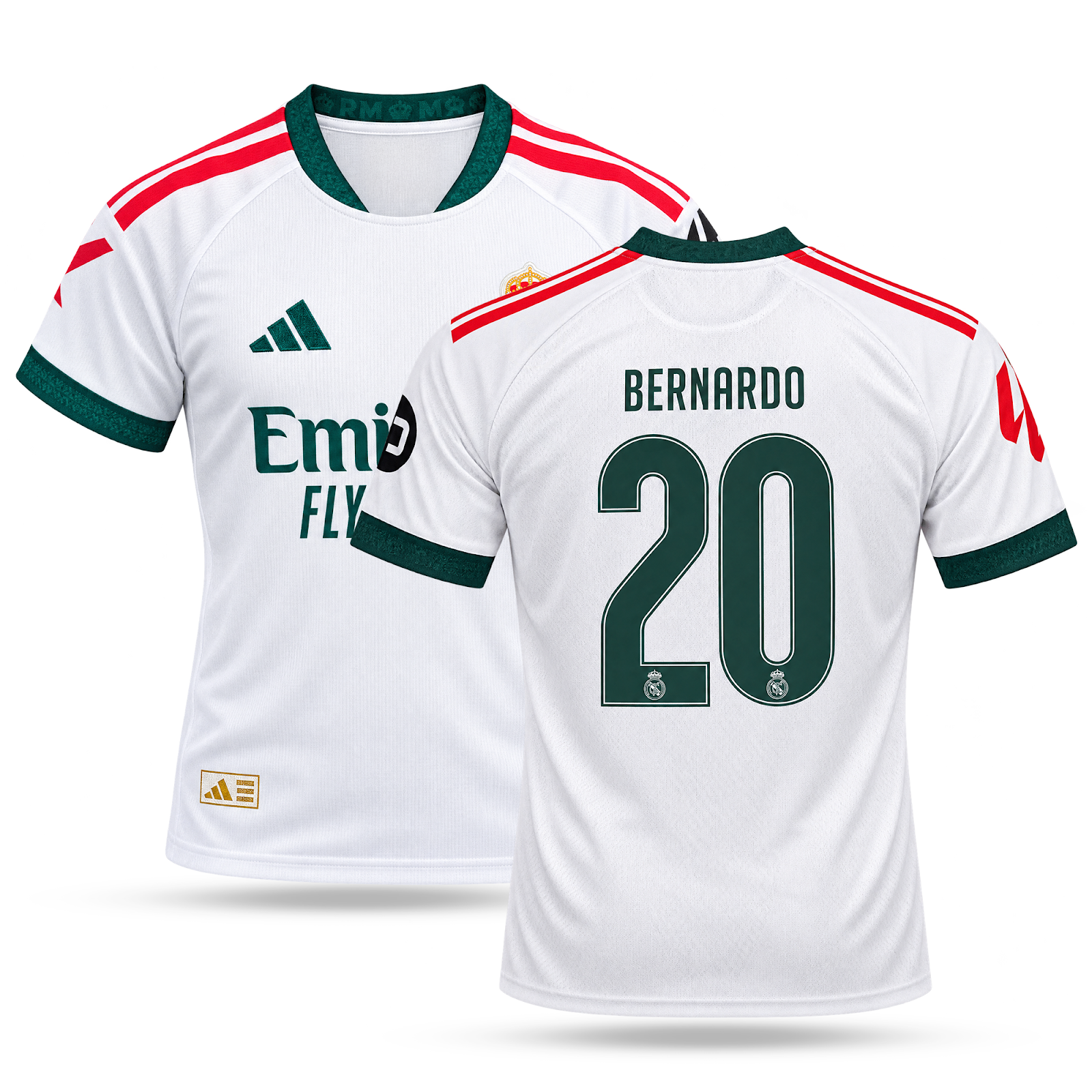 Real Madryt Męska Koszulka Piłkarska, Bernardo. 26/27
