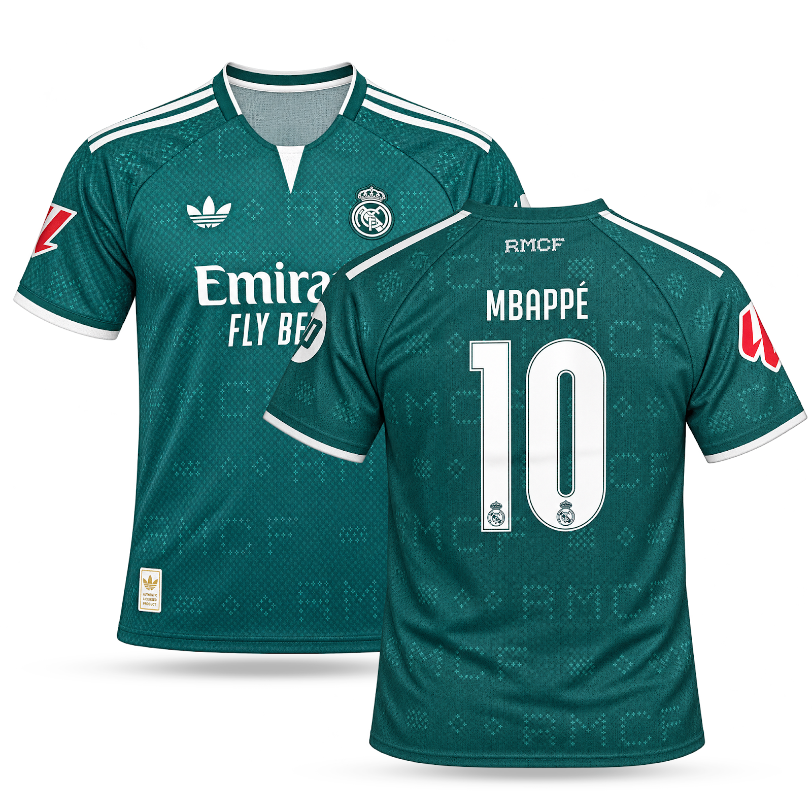 Real Madryt Męska Wyjazdowa Koszulka Piłkarska, Mbappe. 26/27