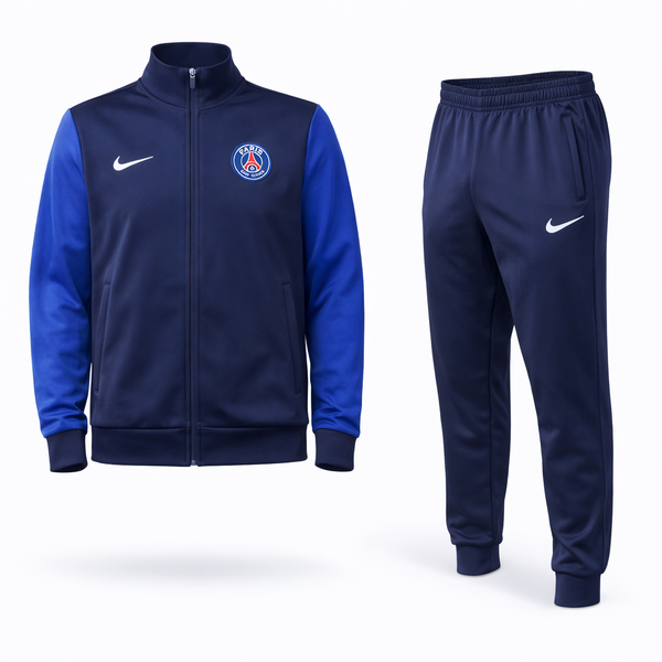 PSG męski komplet sportowy. Ciemnoniebieski