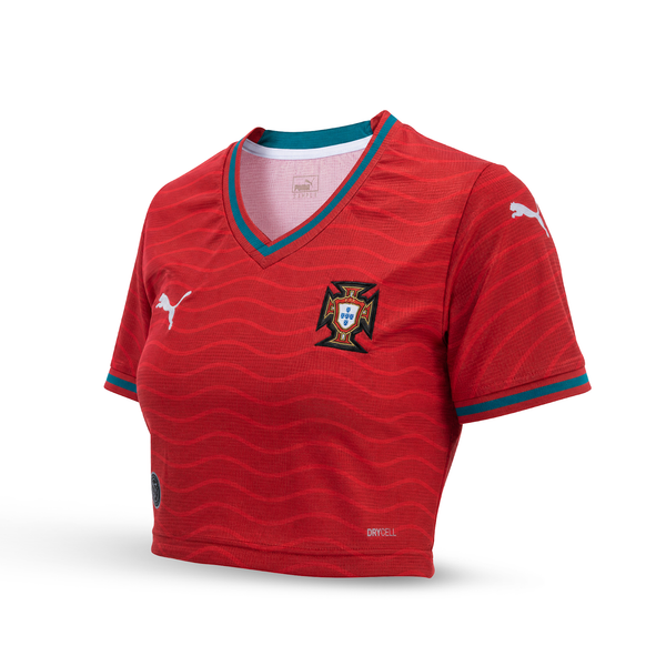 Portugalia Damski Krótki Top Piłkarski. World Cup 2026