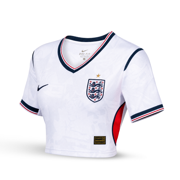 Anglia Damski Krótki Top Piłkarski. World Cup 2026, Biały