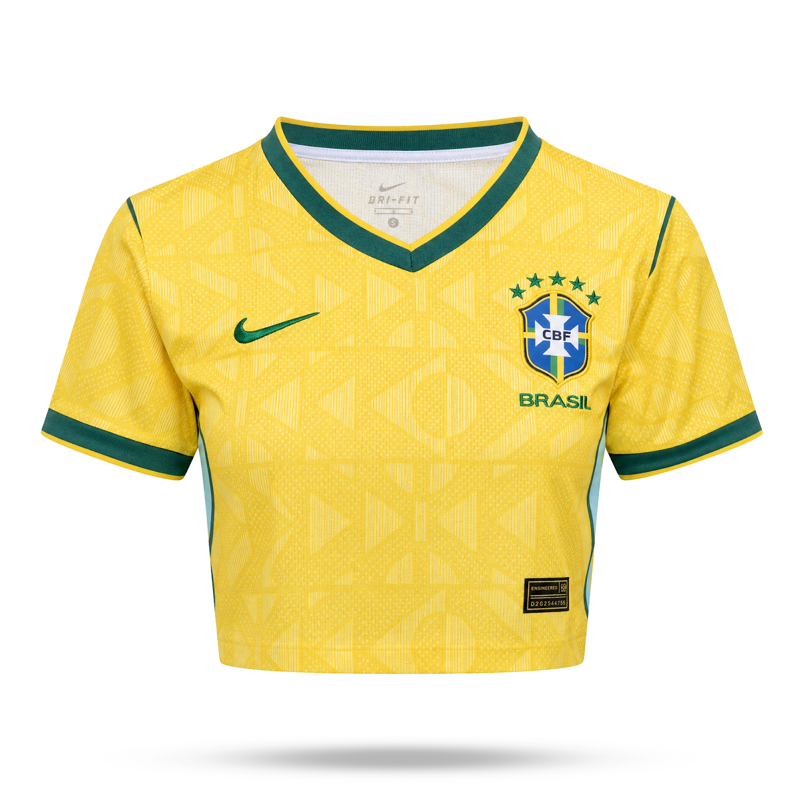 Brazylia Damski Futbolowy Krótki Top. World Cup 2026