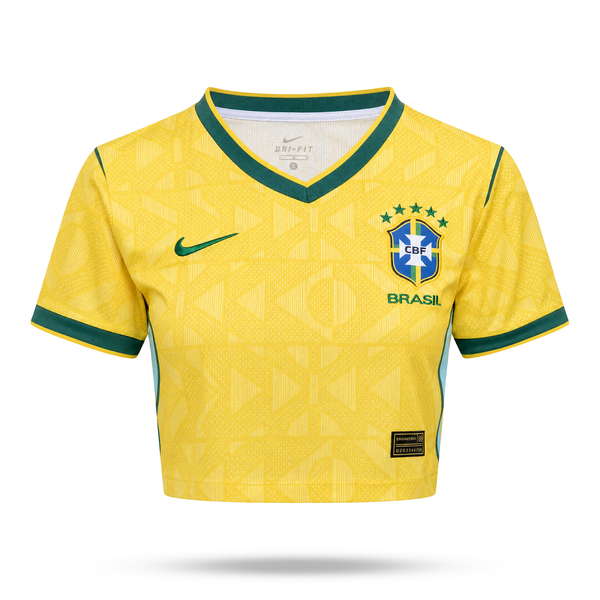 Brazylia Damski Futbolowy Krótki Top. World Cup 2026