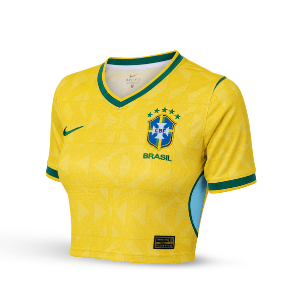 Brazylia Damski Futbolowy Krótki Top. World Cup 2026