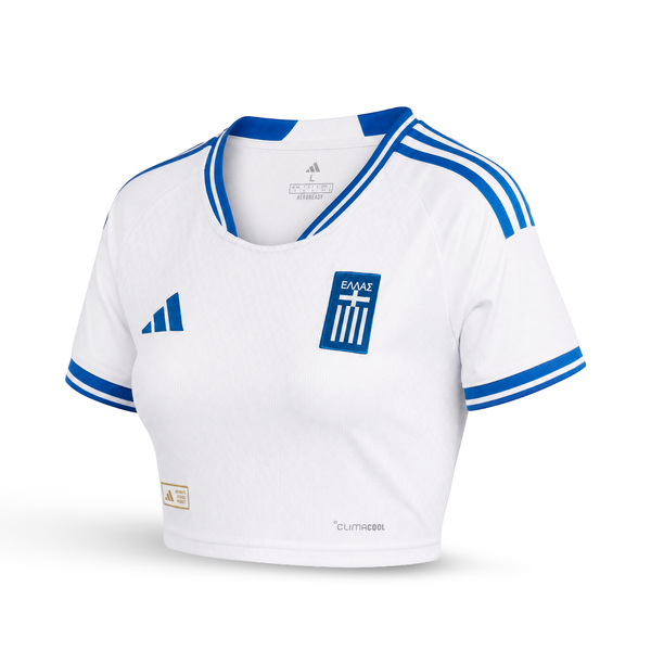 Grecja Damski Krótki Top Piłkarski. World Cup 2026